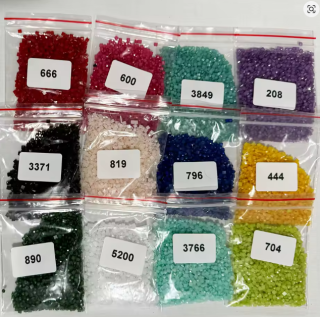 Preview: Diamond Painting Ersatzsteine Diamant-Steine FD 600 Eckig